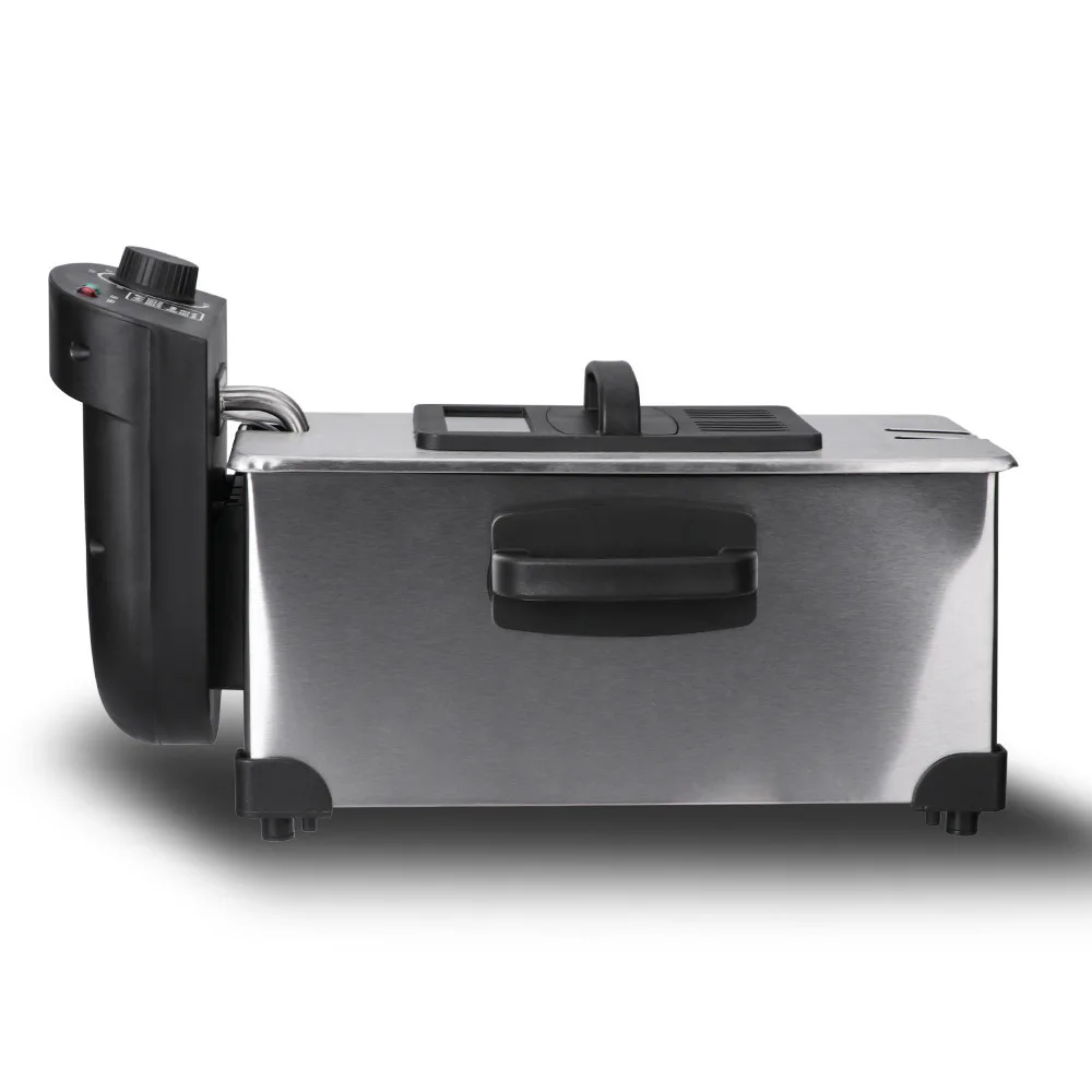 110V220V Electric Deep Fryer 2.5L French Frie Machine Oil Hot Pot Fried Chicken Grill Adjustable Thermostat Oven 3