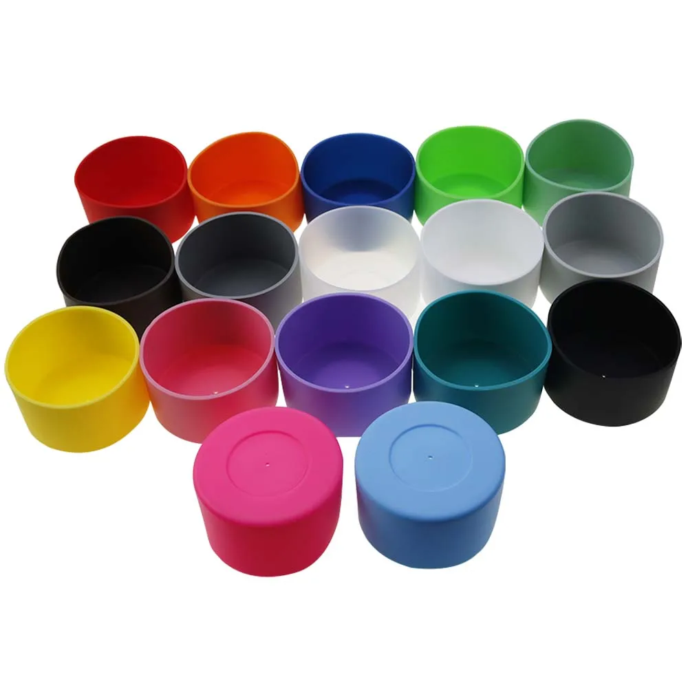 7,5 CM Thermische Isolierung Anti-slip Silikon Tasse Abdeckung Thermische Isolierung Tasse Basis Halter Basis Glas Tasse Unten Schützende abdeckung – Detail 5