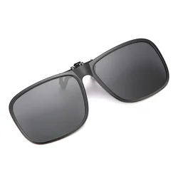 Polarized Photochromic Anti - Glare Clip - On Sunglasses (Gray)