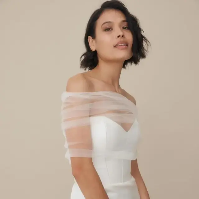 TOPQUEEN-G73 독신 파티 액세서리 웨딩 재킷은 신부를 위한 특별한 상품