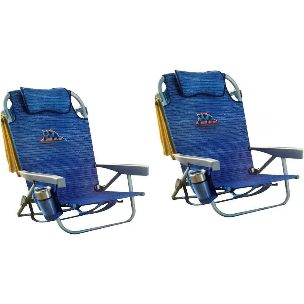 

Beach Chair 2 Pack (Sailfish and Palms), Aluminum, Multicolor Outdoor Chairs