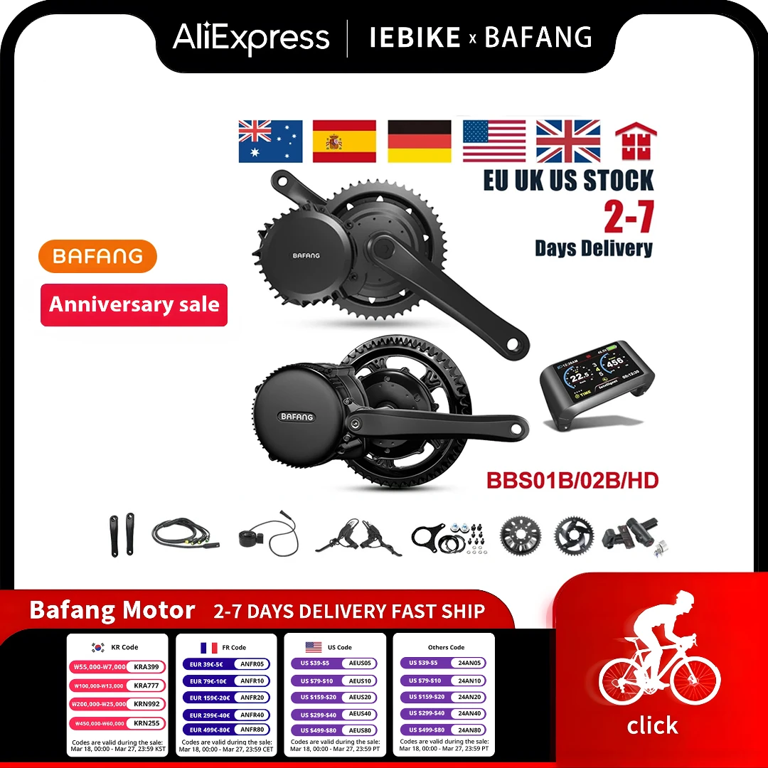 Kurbel Arme für Bafang Bbs Bbs01 Bbs01B Bbs02 Bbs0... - Viceal