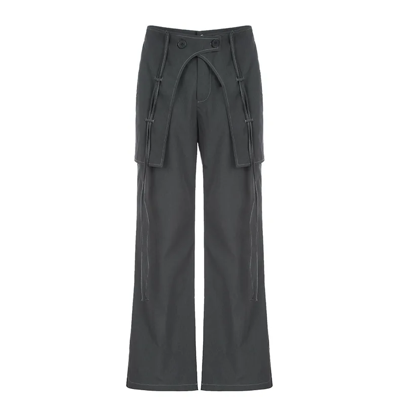 Happylisa Women Pants Straight Pant Loose Ladies Lazy Style Low Waist Chic Hot Streetwear Sexy Female Trousers  die Hose P23