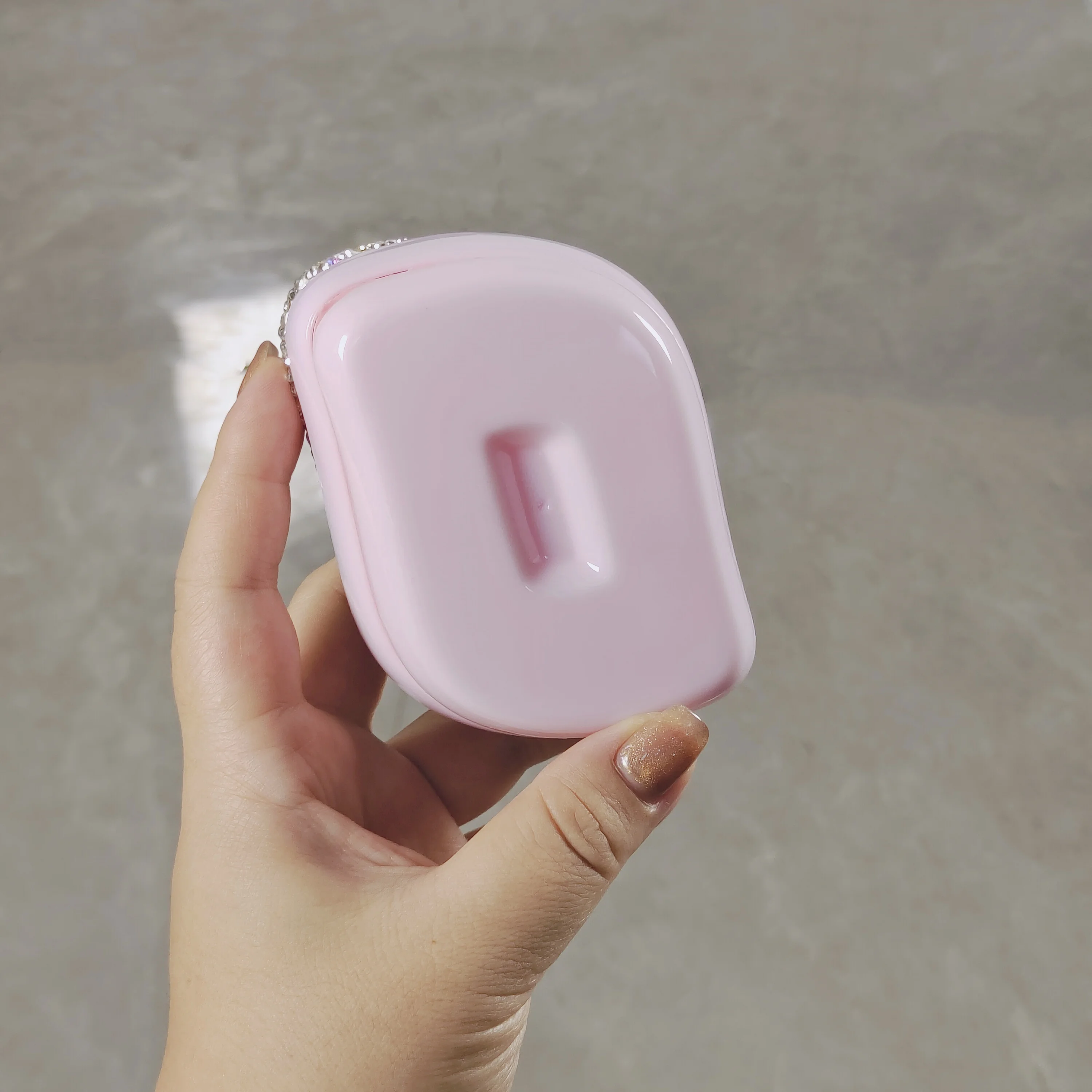 High appearance level air cushion massage comb Artificial diamond set small portable fluffy anti-static home massage comb 2