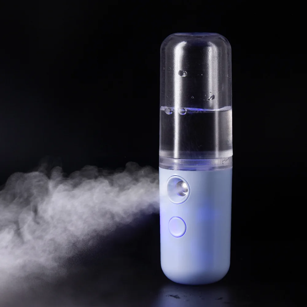 50ml Auto Home Office Portable Rechargeable Small Wireless Facial Sprayer Mini Humidifier Car Air Moisturizer Car Supplies