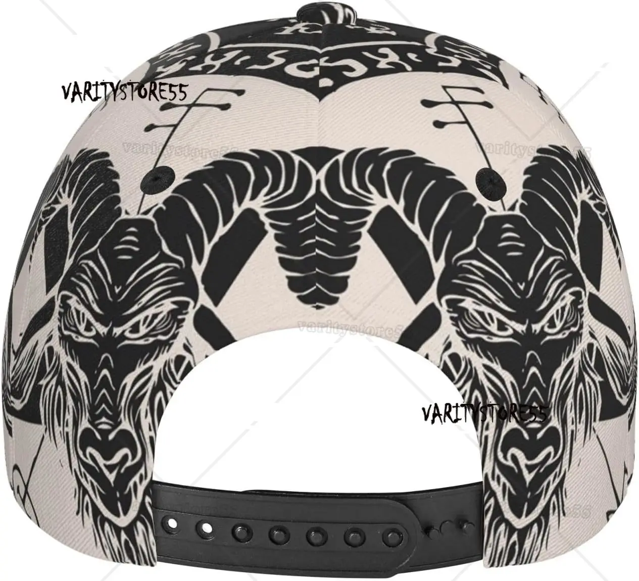 الشيطان الأسود الماعز والخماسي للجنسين الأزياء قبعة بيسبول Snapback القبعات أبي قبعة الكلاسيكية قابل للتعديل قبعة سائق الشاحنة للرجال والنساء