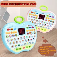 Kids Tablet Toddler Learning Pad with LED Screen Teach Alphabet Numbers Word Music Math Development Interactive Electronic Toy 1