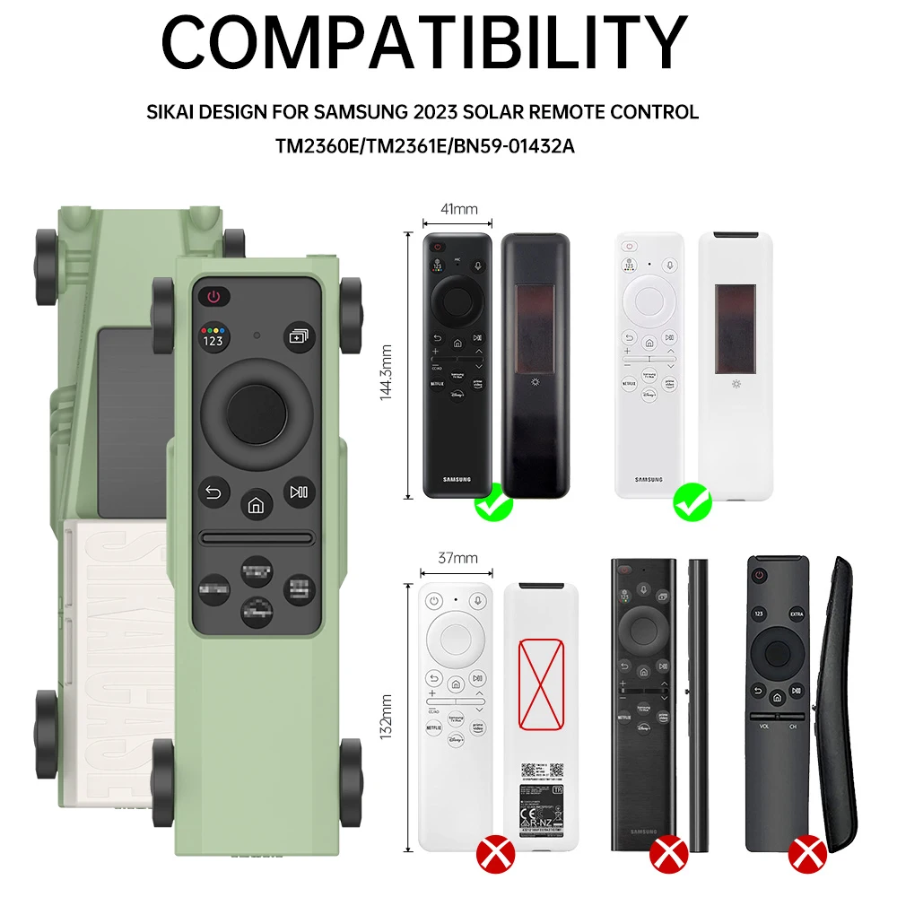 Case for Samsung 2023 Solar Remote Control TM2360E/TM2361E/BN59-01432A Cover innovation Silicone Retro Car 2