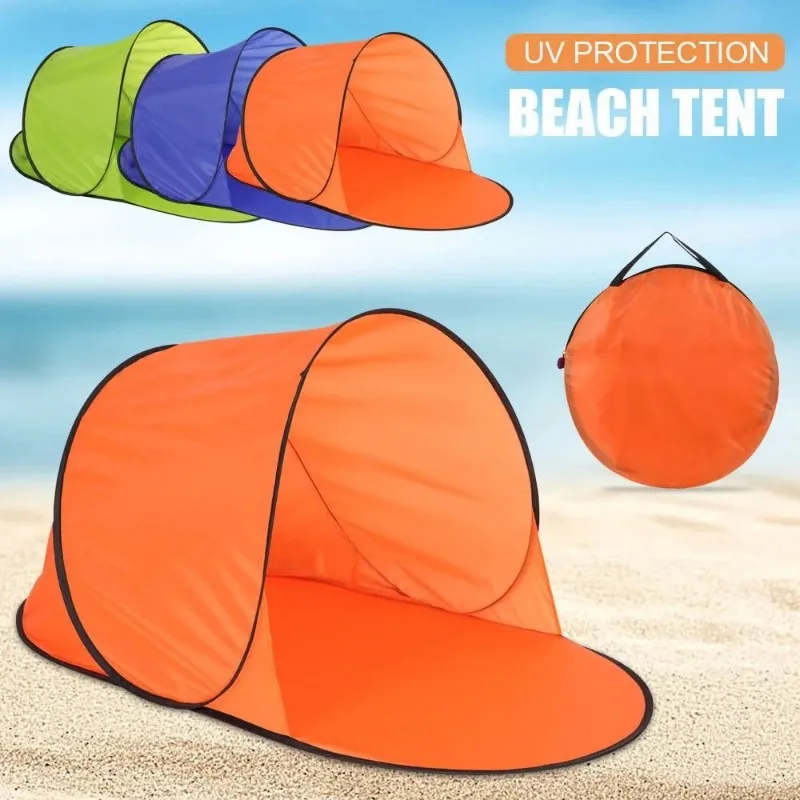 Tienda de campaña portátil, refugio solar con protección UV, revestimiento duradero de poliéster PA para senderismo