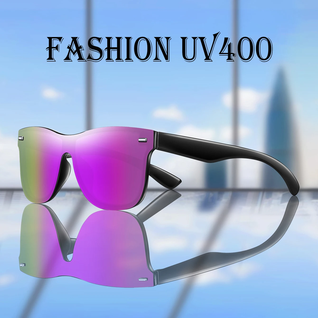 Square Sunglasses Over Size Windproof Goggles