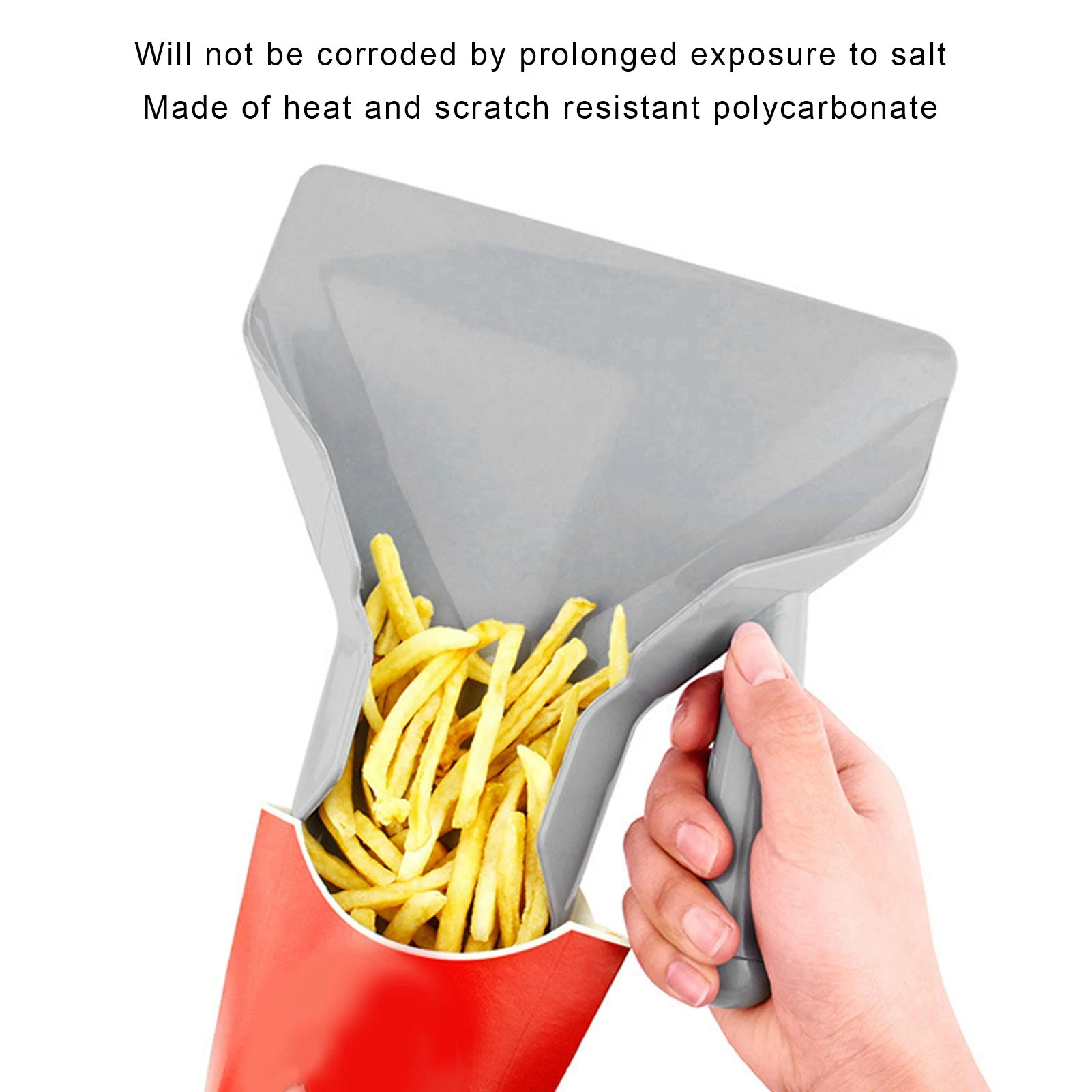 Plastic Chips Scoop Food Grade French Fries Shovel Heat Resistant Kitchen Utensils for ets for Hotels Restaurants