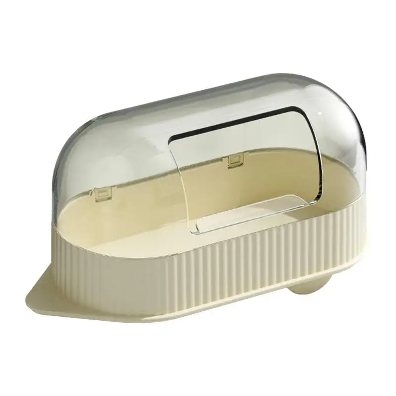 Chinchilla Dust Bath House Clear Shower E Defense Room Lettiera 19.5*9.5*10.5Cm Doccia E Sala Di Scavo Per Chipmunk Guinea