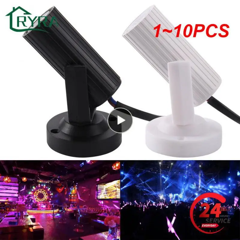 

1~10PCS Mini LED Stage Spotlight Lightweight Portable Angle Adjustable Lamp Party Dance Floor RGB 1W Disco Dj Bar Ktv Lighting