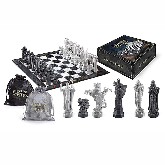 32 pçs wizard xadrez conjunto ornamento mágico internacional tabuleiro de  xadrez final desafio jogo de xadrez potters coleção brinquedo do miúdo  presente - AliExpress