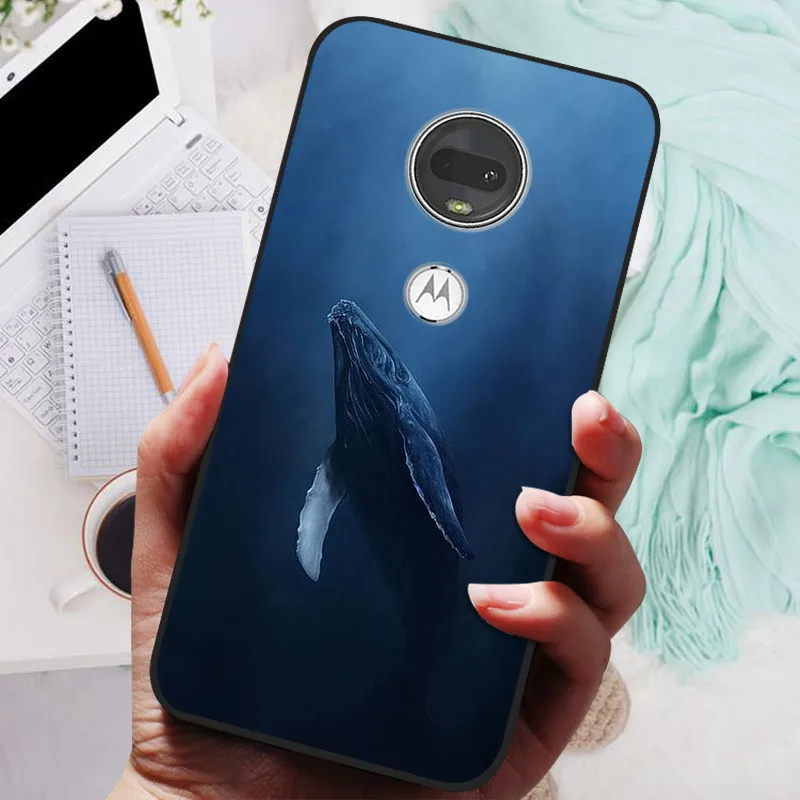 Stylish Soft TPU Protective Case - Fashionable Painted Cover for Motorola Moto G7 Series
