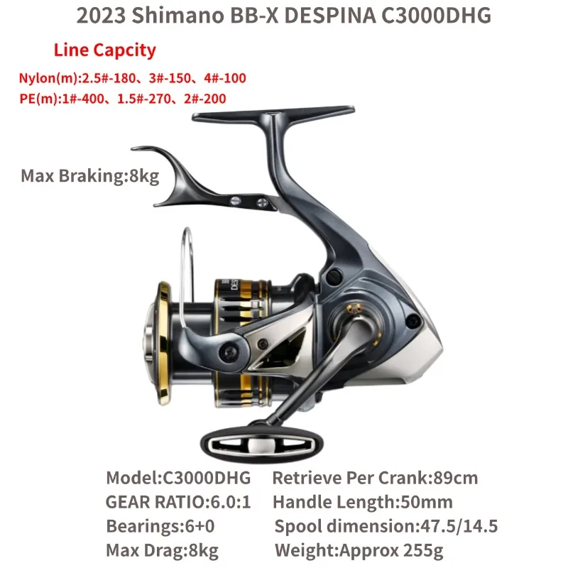 2023 SHIMANO BB-X DESPINA Iso Lever Spinning Fishing Reel