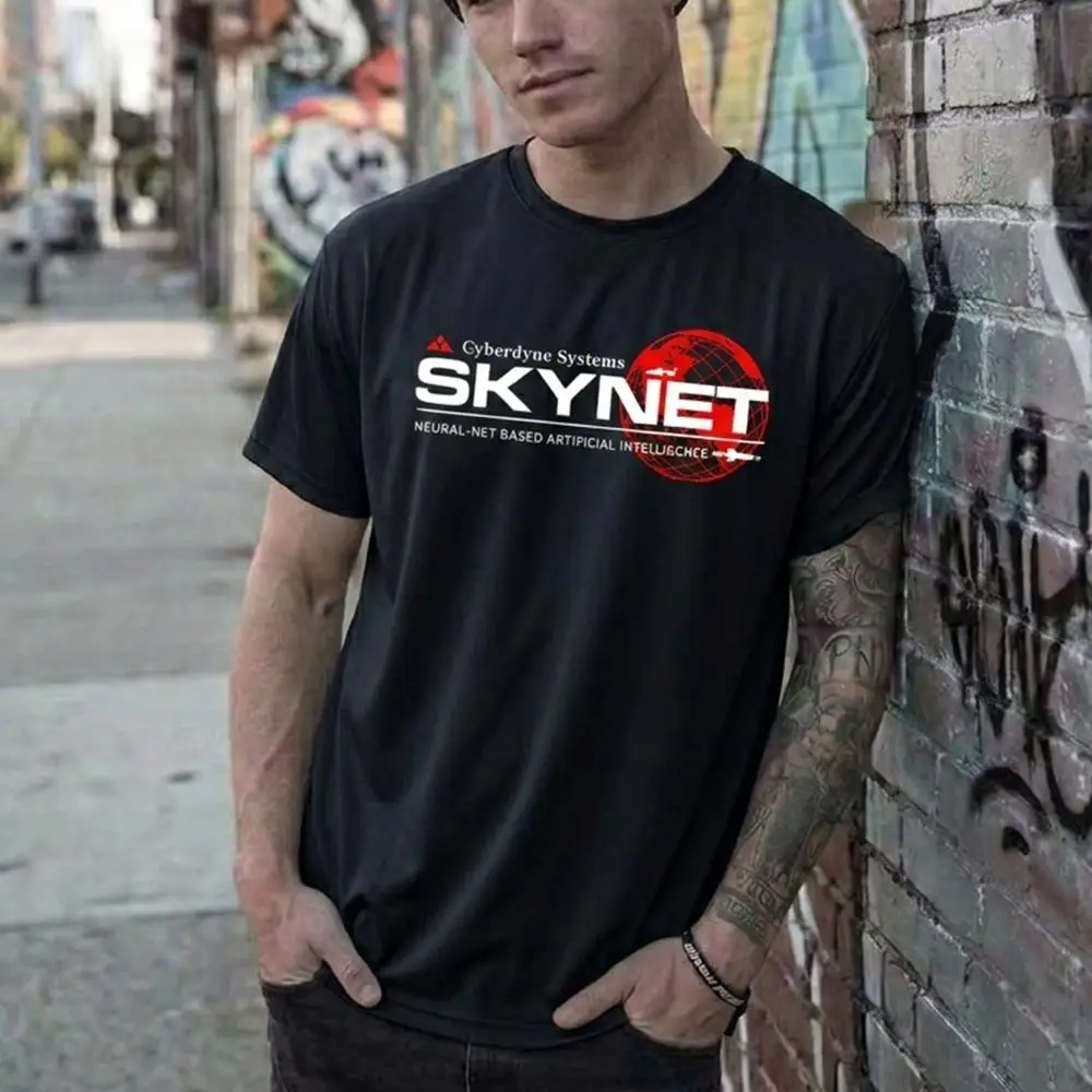 Cyberdyne Systems Skynet Grafikdruck-T-Shirt, Sommer, atmungsaktiv, schnell trocknend, Outdoor-Sport-T-Shirt, Herren- und Damen-Freizeitoberteile