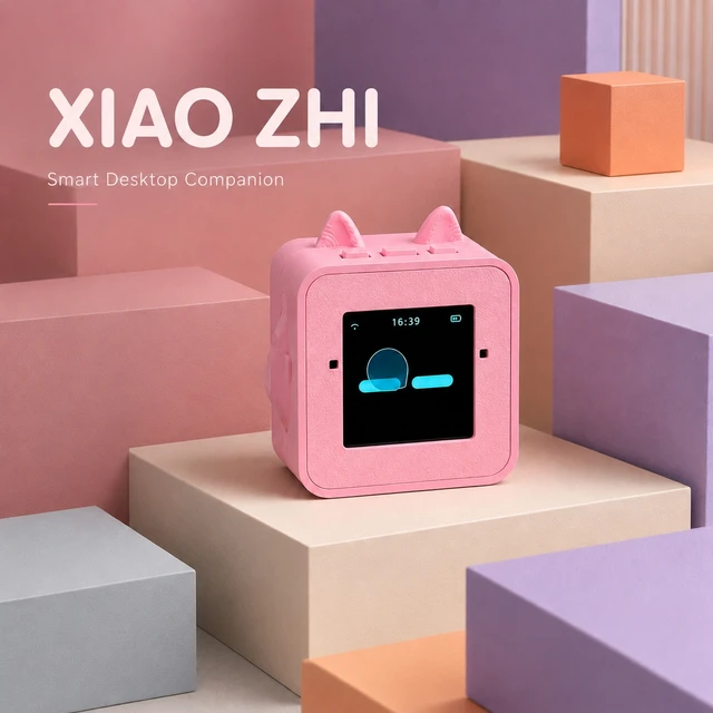 EMO XiaoZhi Mini AI Robot | Smart Voice Chatbot, Emotional Interaction, Personalized AI Companion, Multilingual, with Cat Ears 4