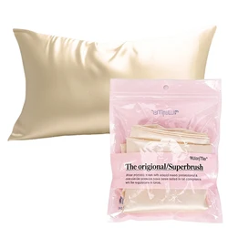 Luxurious Silk Satin Pillowcase for Hair and Skin Care - Soft and Comfortable Home Bedding Cover (Champagne - 1pc)