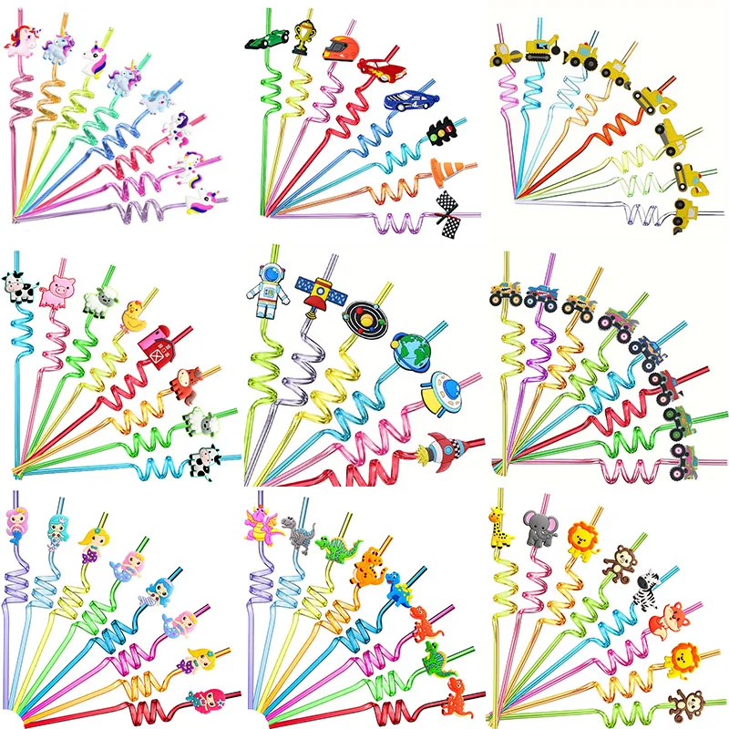 Kids Themed Party Straws 1