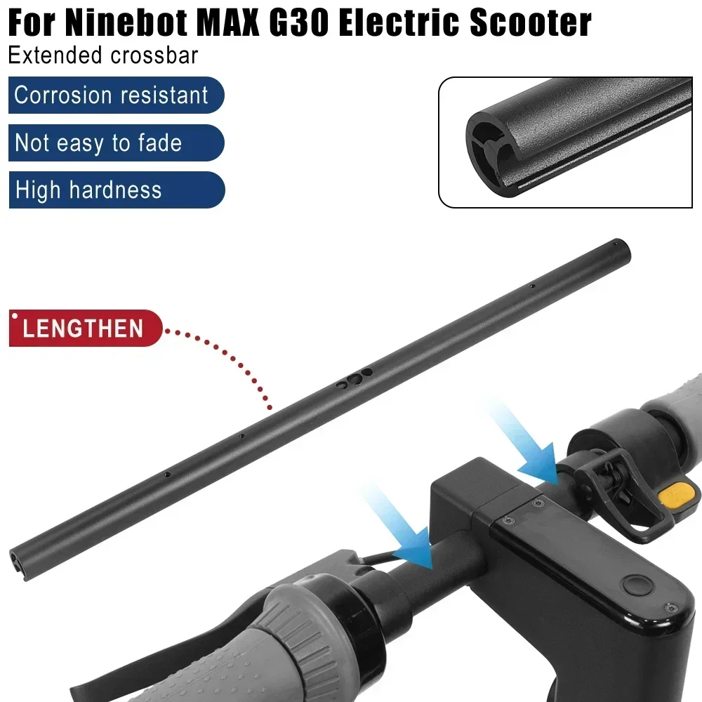 Erweiterter Lenker aus Aluminiumlegierung für Ninebot Max G30 Elektroroller, Griff, Tasche, Barhalter, Ersatz für Reparaturzubehör – Detail 1