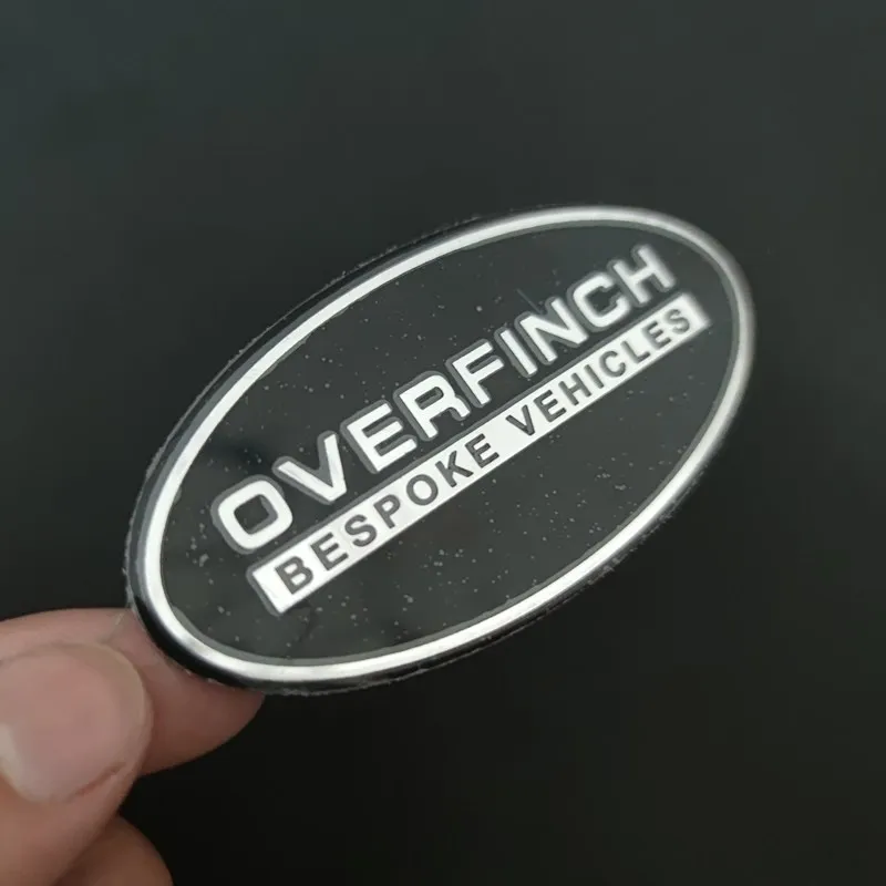 알루미늄 오버핀치 맞춤형 차량 전면 그릴 배지 스티커, 랜드 레인지 로버 디펜더 디스커버리 에보크용