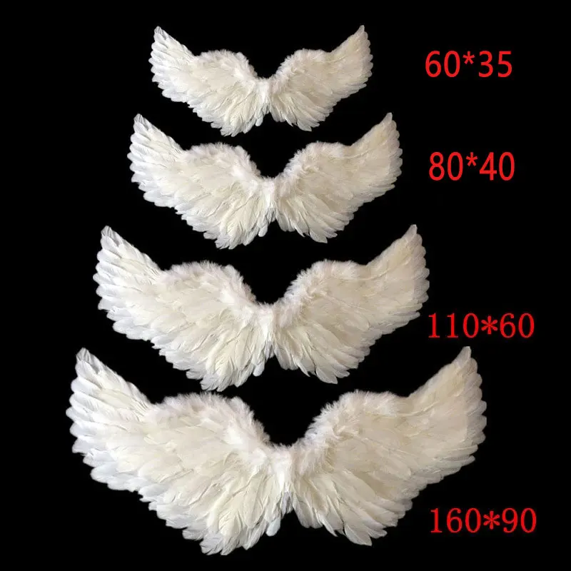 White-Feathers-Angel-Wings-New-Year-Party-Festival-Decoration-Adult ...