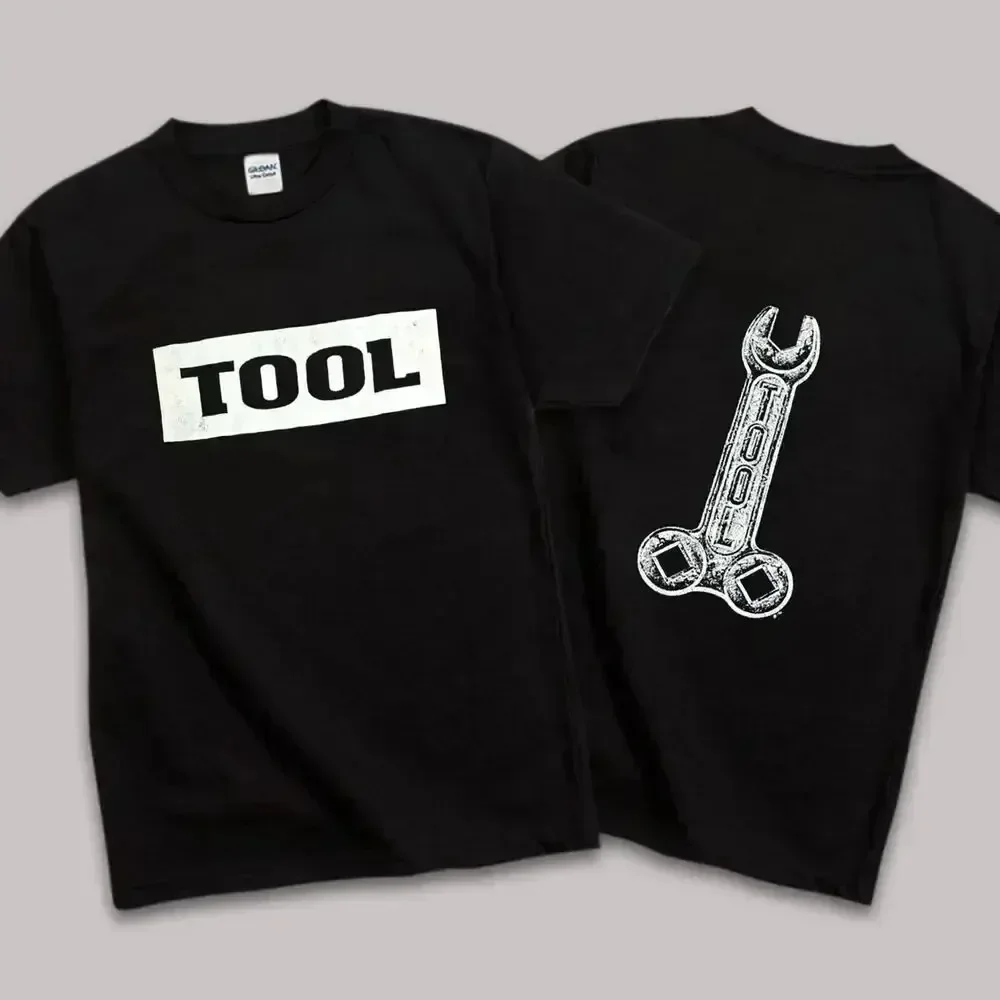 남성용 TOOL 밴드 렌치 팔러스 로고 티셔츠, 캐주얼 오버사이즈 통기성 티셔..