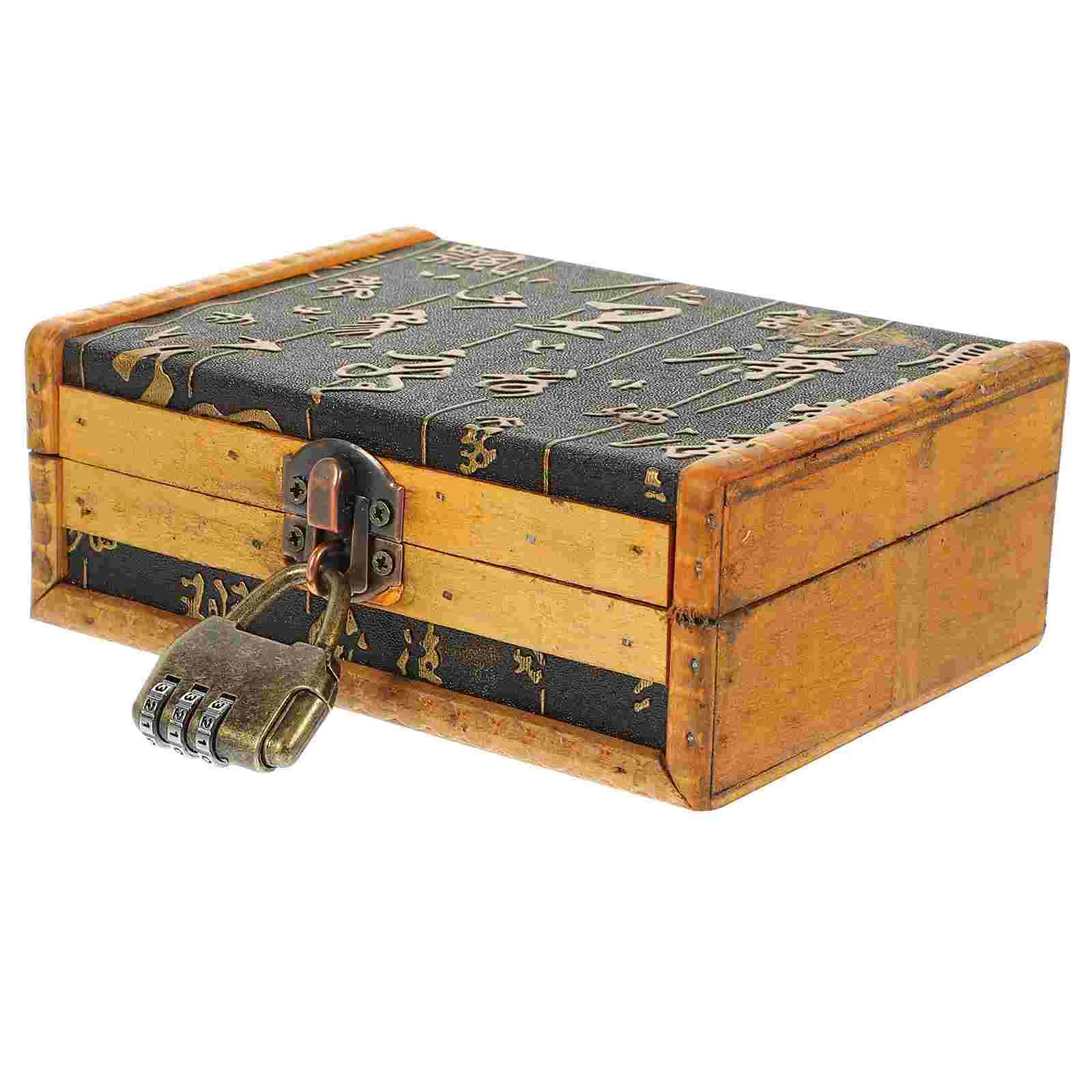 

Vintage Jewelry Box Wooden Trinket Box Sundries Storage Case Wood Jewelry Organizer