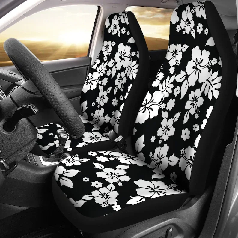 Boho Mandala Floral Print Car Seat Cover Front Seats Only Full Set