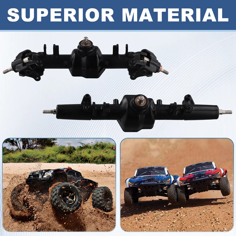 Car Metal Front & Rear Axle Bridge Replacement Parts For 1/12 MN86 4WD RC Car Spare Parts