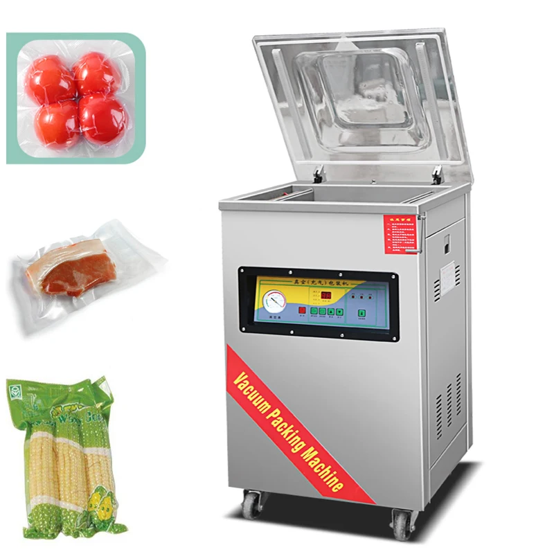 

Food Vacuum Packing Machine Commercial Chamber Vacuum Sealer DZ-400 Kitchen Meat Bag Packaging Food Saver Sealing Machine