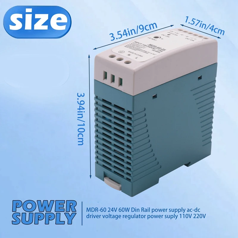 Din 레일 전원 공급 장치, Ac-DC 드라이버, 전압 조정기, 전원 공급 장치, 110V, 220V