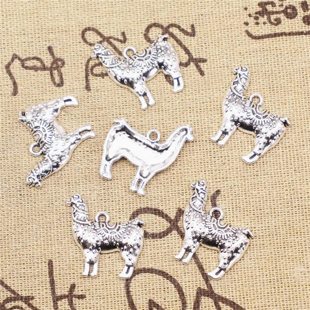 

Supplies For Jewelry Children Craft Charms Shepherd Antique Silver Color Pendant 25x25mm 5pcs
