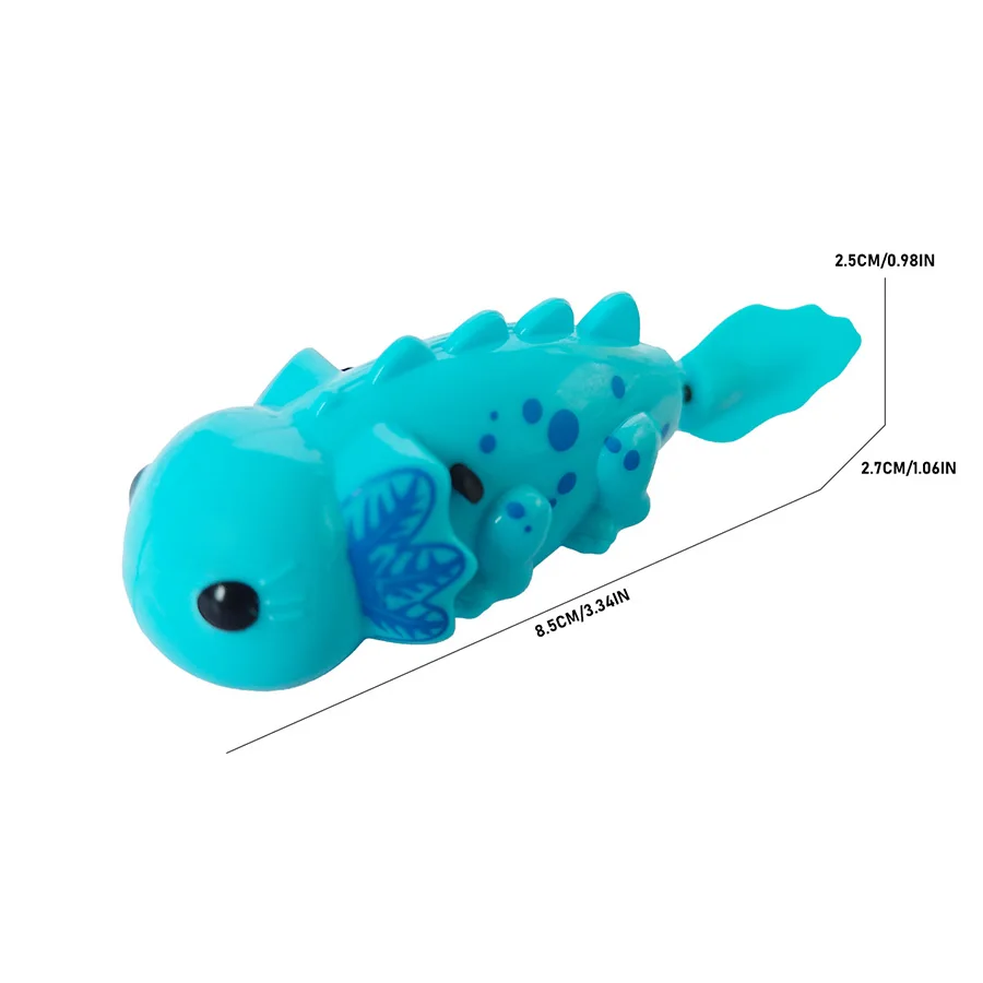 Cute Outdoor Children's Electronic Light Sensing Bathtub Interactive Toy Can Swim Colorful Pet Salamander Dinosaur Holiday Gift