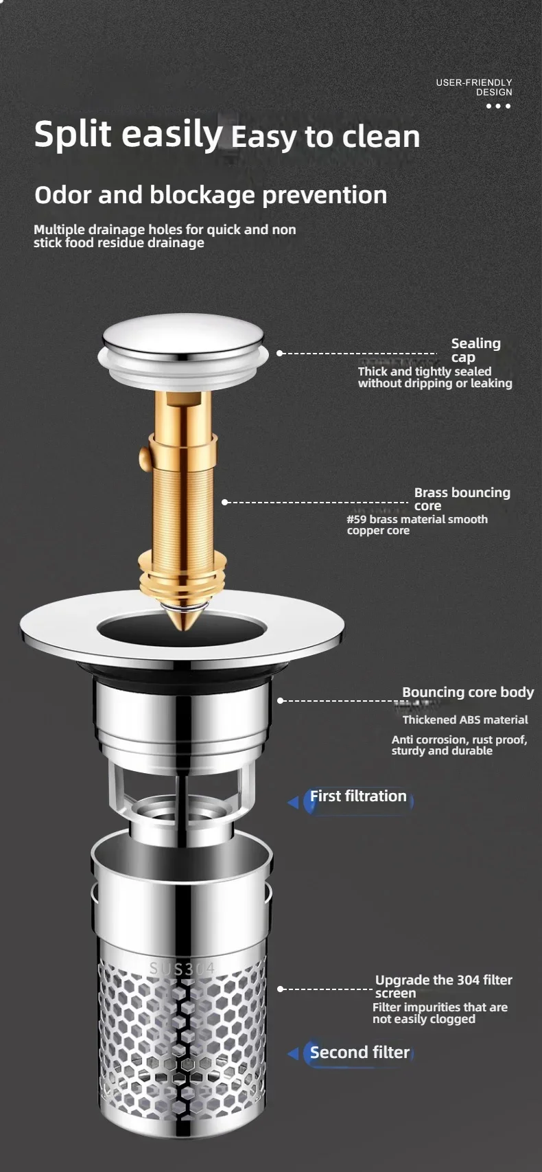 Szczegółowy widok trwałej konstrukcji z ABS