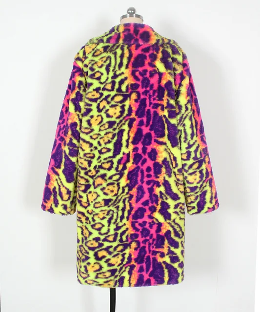 Leopard Print Faux Fur Jacket 17