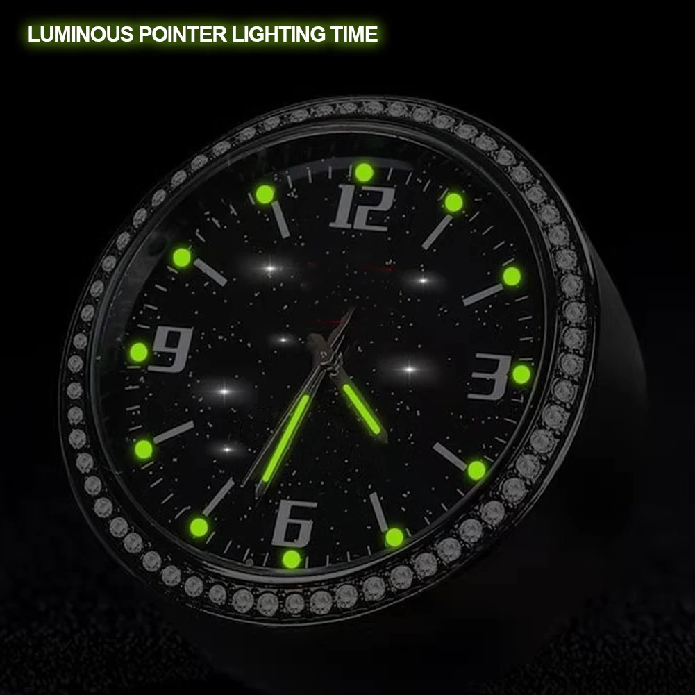 Luminous Auto Gauge Clock Mini Car Air Vent Waterproof Quartz Clock Clip Air Outlet Watch for Styling Car Accessories car clock air outlet dashboard clock car clock thermometer
