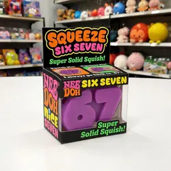 Nee Doh Squeeze Toy - Soft Stress Relief Sensory Toy for Office Relaxation and Party Favors (Purple)