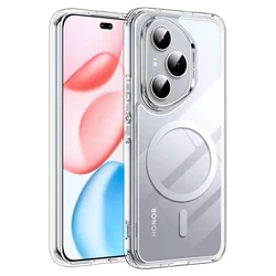 Custodia per telefono wireless magnetica e shockproof con retro trasparente
