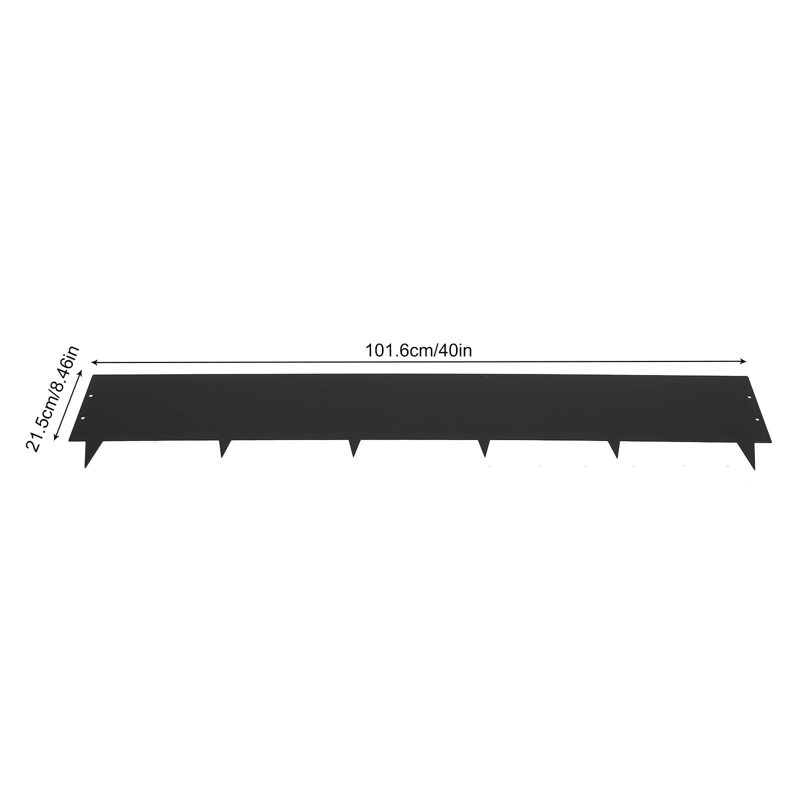 Landscape Edging Set of 6, 40in Length, Black Steel, Effective Weed Isolation, Easy to Connect and Install, Durable for Garden