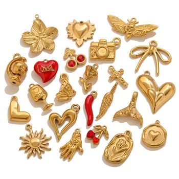 Gold Steel Charm Set 2