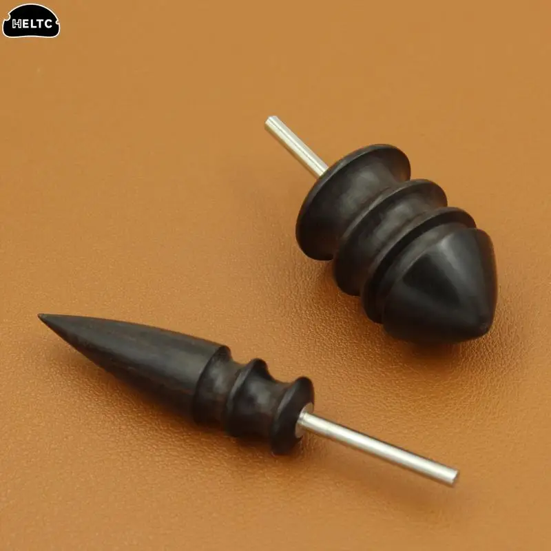 1pcs Leather Edge Polishing Slicker Flat/Pointed Head Sandalwood Leathers Craft DIY Tool Grinding Head