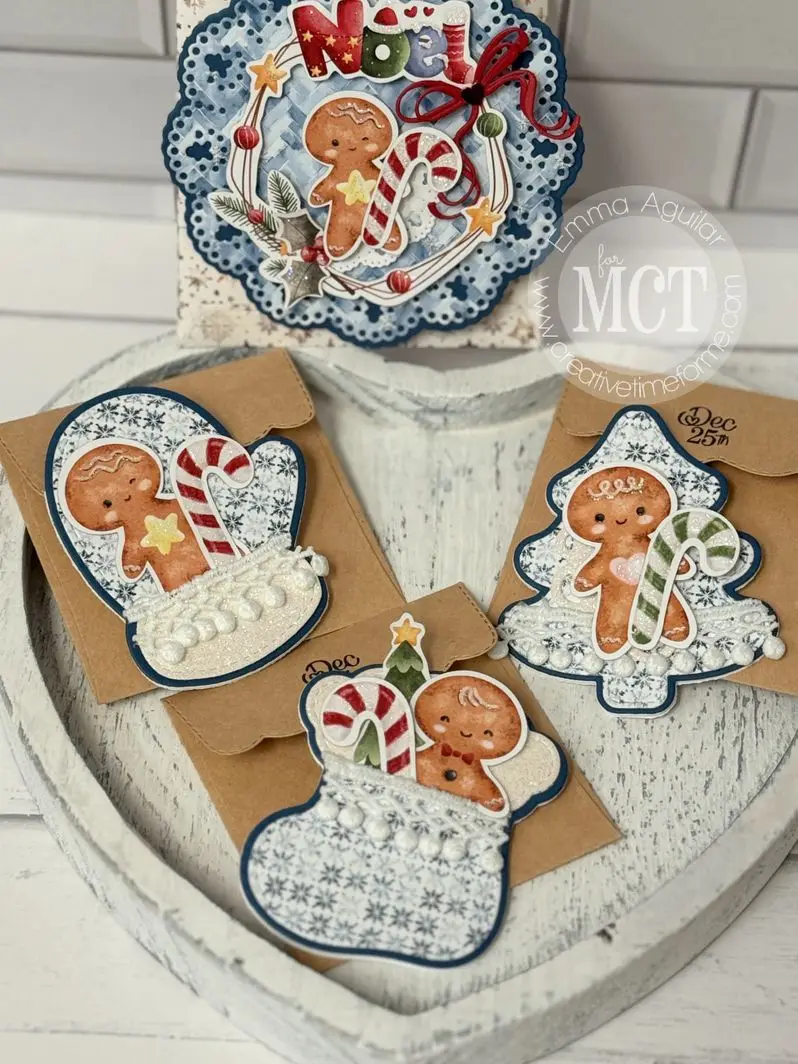 2025, Weihnachtshandschuhe, Weihnachtsbaum, Öse, Bauchband, Ingwer, Deckchen, Metall-Stanzformen für DIY-Dekoration, Vorlage, Zubehör, Neu – Detail 1