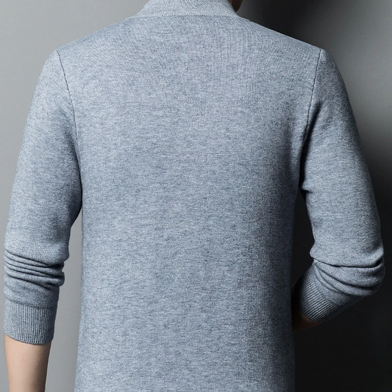 Autumn Winter Men's Cashmere Sweater Half Turtleneck Men Sweaters Knit Pullovers For male Youth Slim Knitwear Man Sweater 3