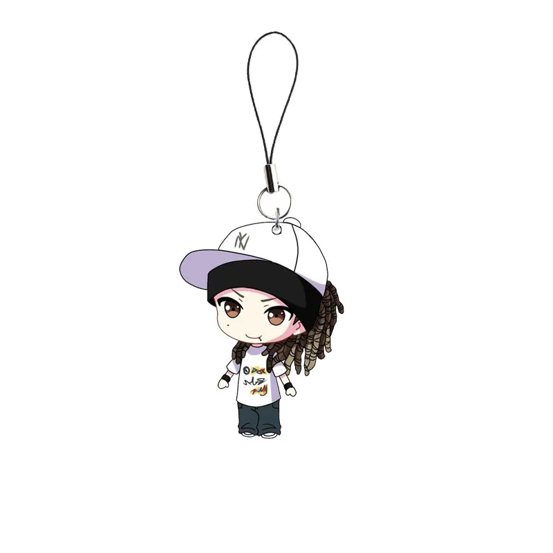 Trendy Hip Hop Artist Keychain - Stylish Musician-Inspired Gift