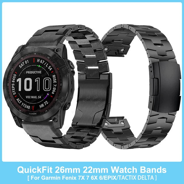 QuickFit 20mm 22mm 26mm Strap For Garmin Fenix 7X 7 Solar/6X 6 Pro 5 5X  Plus 3 3HR/Epix Smartwatch Watch Band Silicone Bracelet - AliExpress