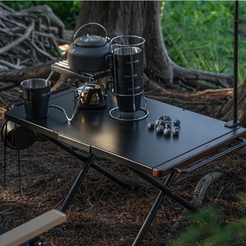 Mesa plegable al aire libre Mesa de camping portátil con tablero