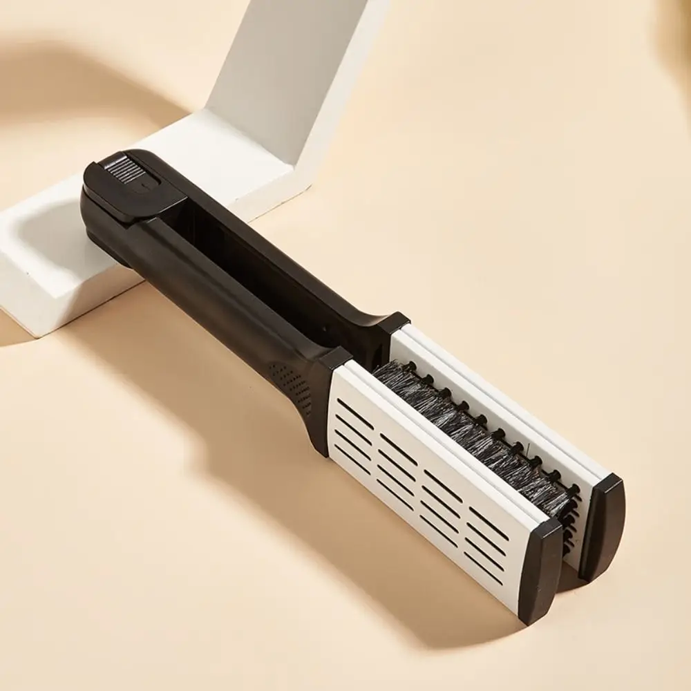 

Multifunctional Straight Hair Comb Aluminum V-Shape Dual Purpose Plywood Comb Bristle Heat-Resistant Curling Comb Women