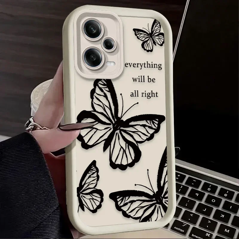 Advanced Art Black Butterfly Phone Case - Elegant Design with Enhanced Protection